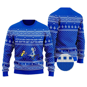 Rick And Morty Were In A Bad Christmas Shirt Morty Christmas Sweater ? Usalast