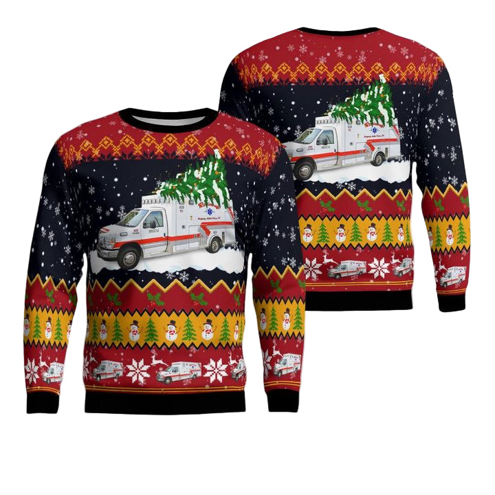 Robinaugh EMS Bellefontaine Ohio Christmas 3D Sweater ? Usalast