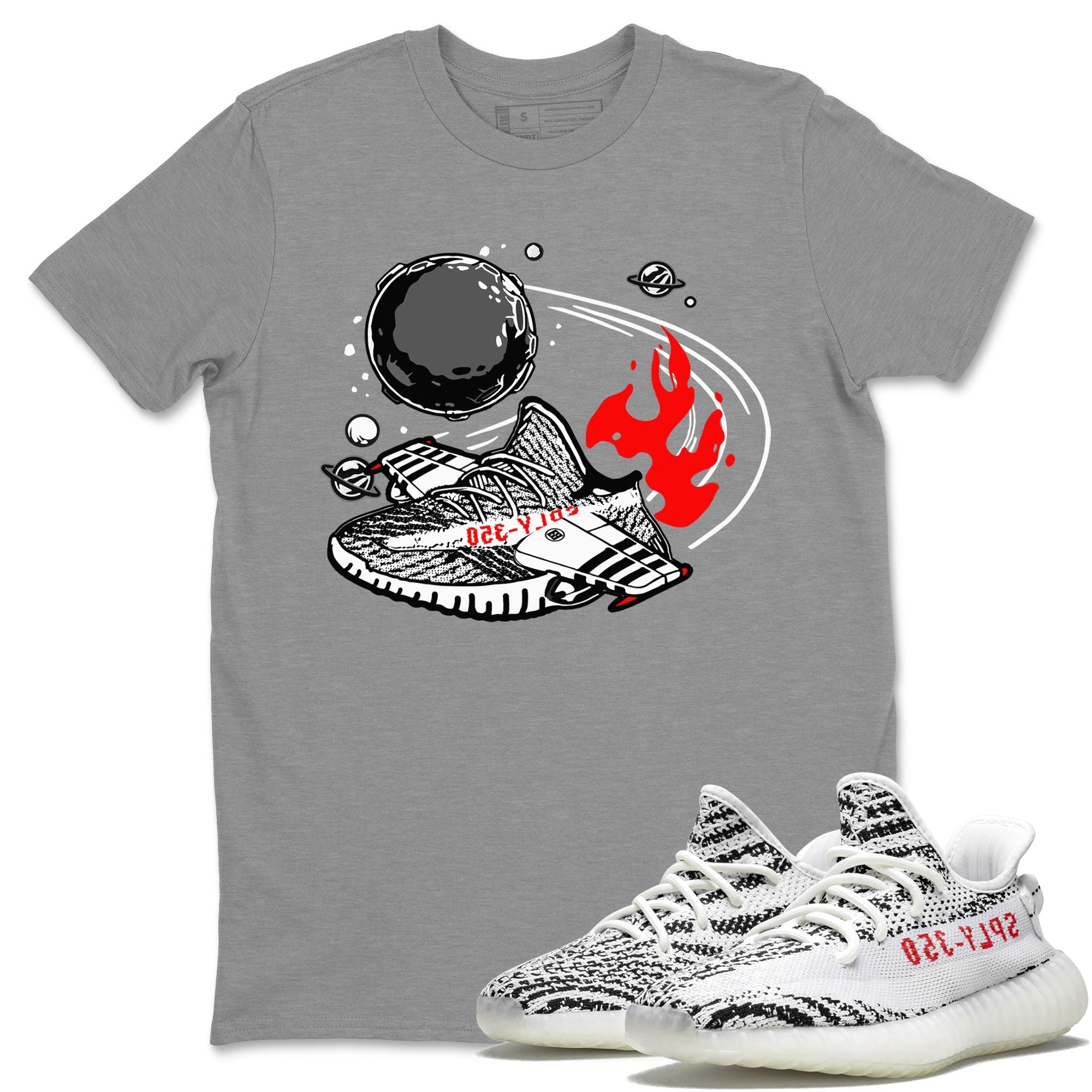 Rocket Boost Sneaker Tee - Yeezy 350 Zebra