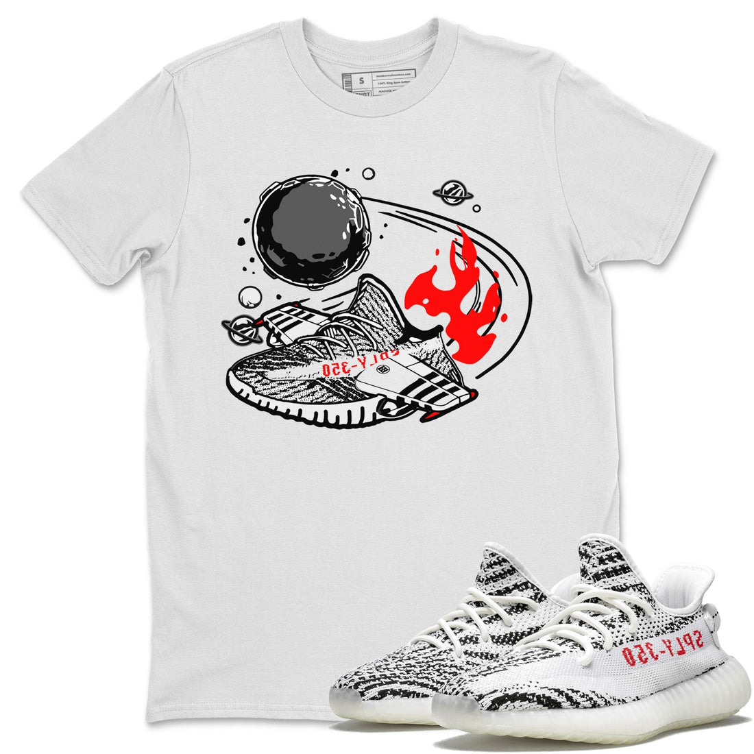 Rocket Boost Sneaker Tee - Yeezy 350 Zebra
