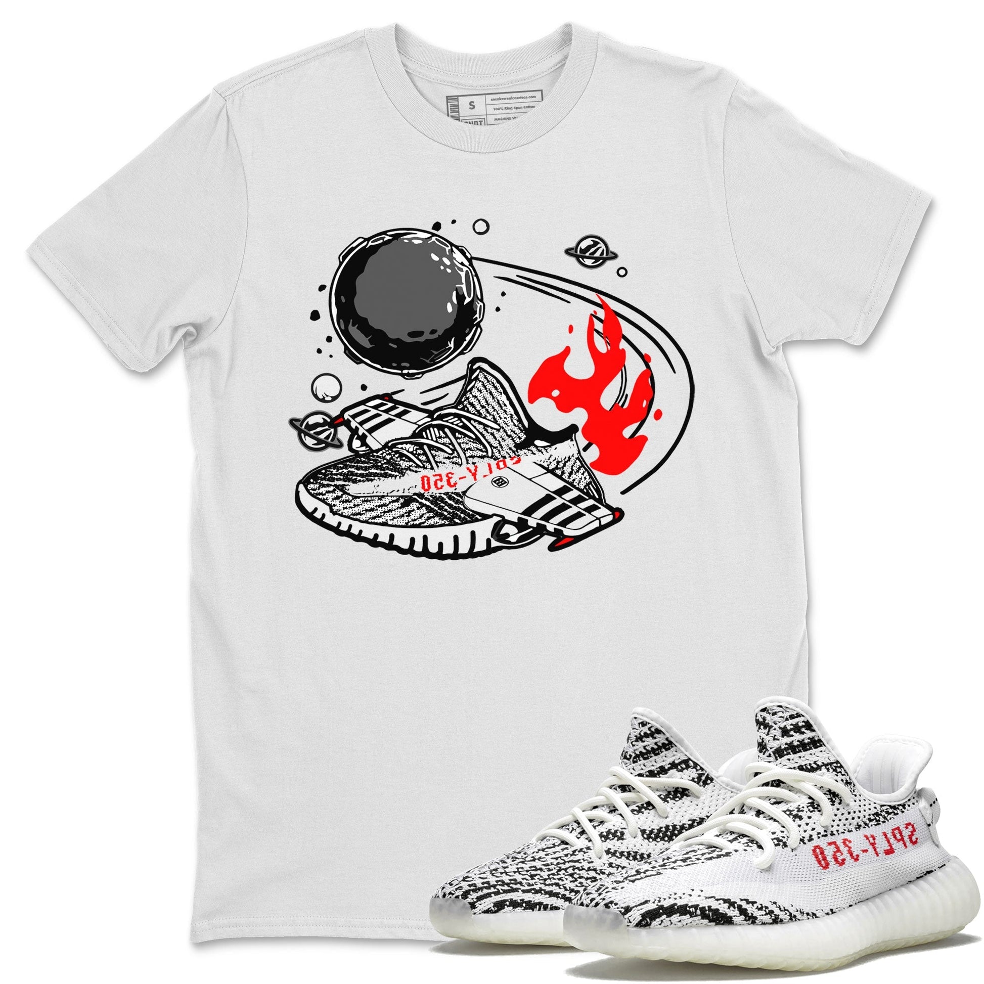 Rocket Boost Sneaker Tee - Yeezy 350 Zebra