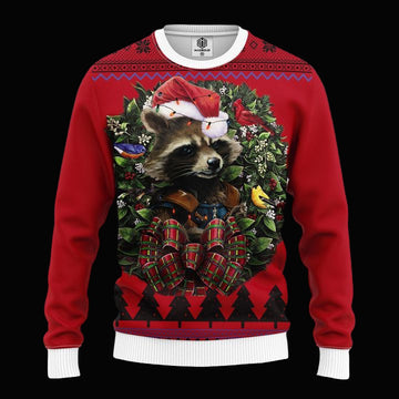 Rocket Racoon Noel Mc Ugly Christmas Sweater Thanksgiving Gift ? Usalast