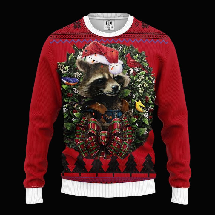 Rocket Racoon Noel Mc Ugly Christmas Sweater Thanksgiving Gift ? Usalast