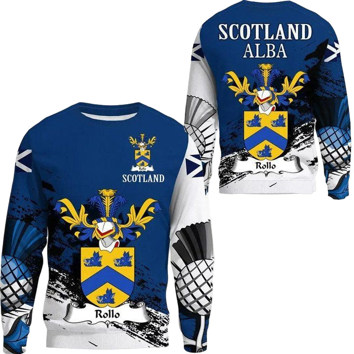 Rollo Scottish Family Crest Scotland Special Sweater A7 ? Usalast