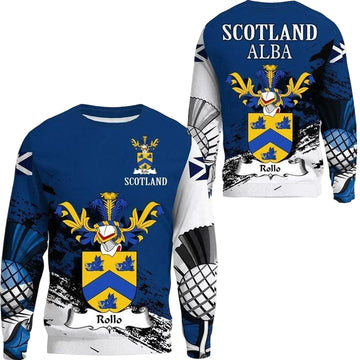 Rollo Scottish Family Crest Scotland Special Sweater A7 ? Usalast
