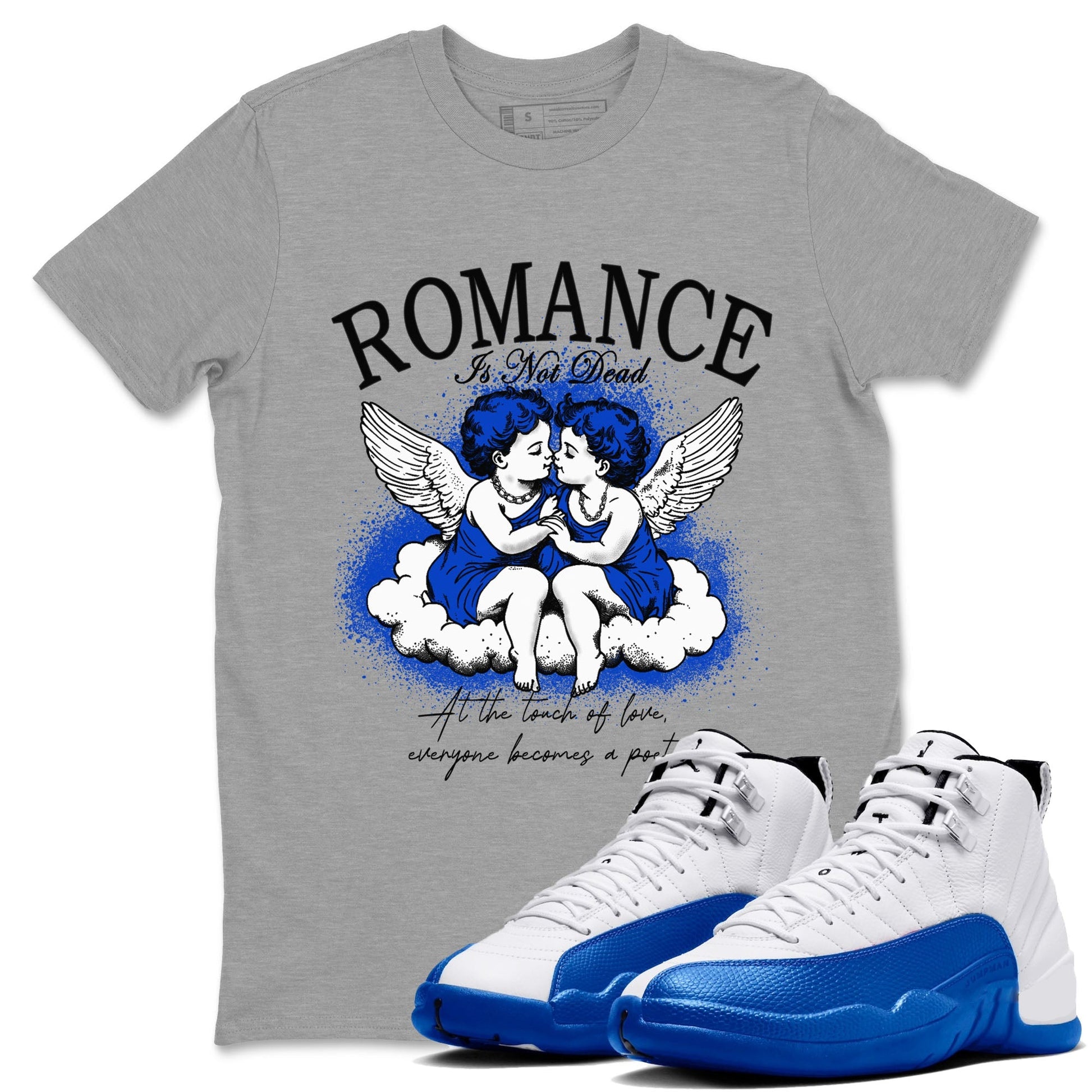 Romance Is Not Dead Sneaker Tees - Air Jordan 12 Blueberry