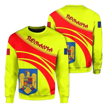 Romania Coat Of Arms Sweater Cricket Style J5W ? Usalast