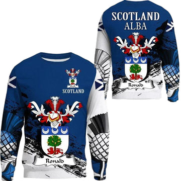Ronald Scottish Family Crest Scotland Special Sweater A7 ? Usalast
