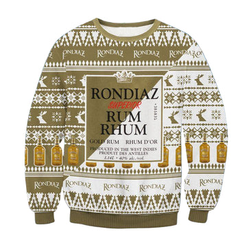 Rondiaz Superior Gold Rum Ugly Christmas Sweater 2022 ? Usalast