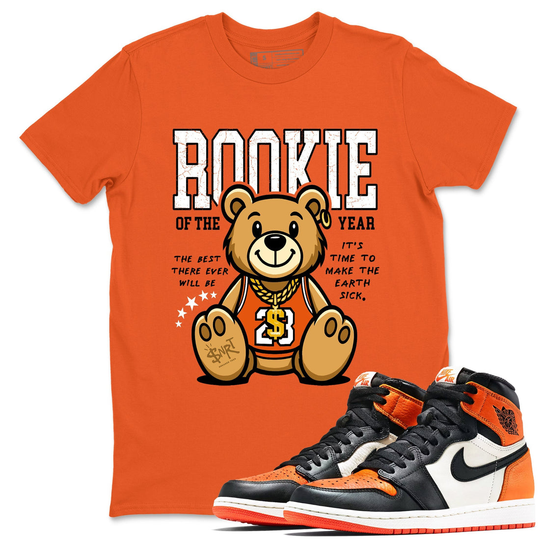 Rookie Of The Year Sneaker Tees - Air Jordan 1 Shattered Backboard