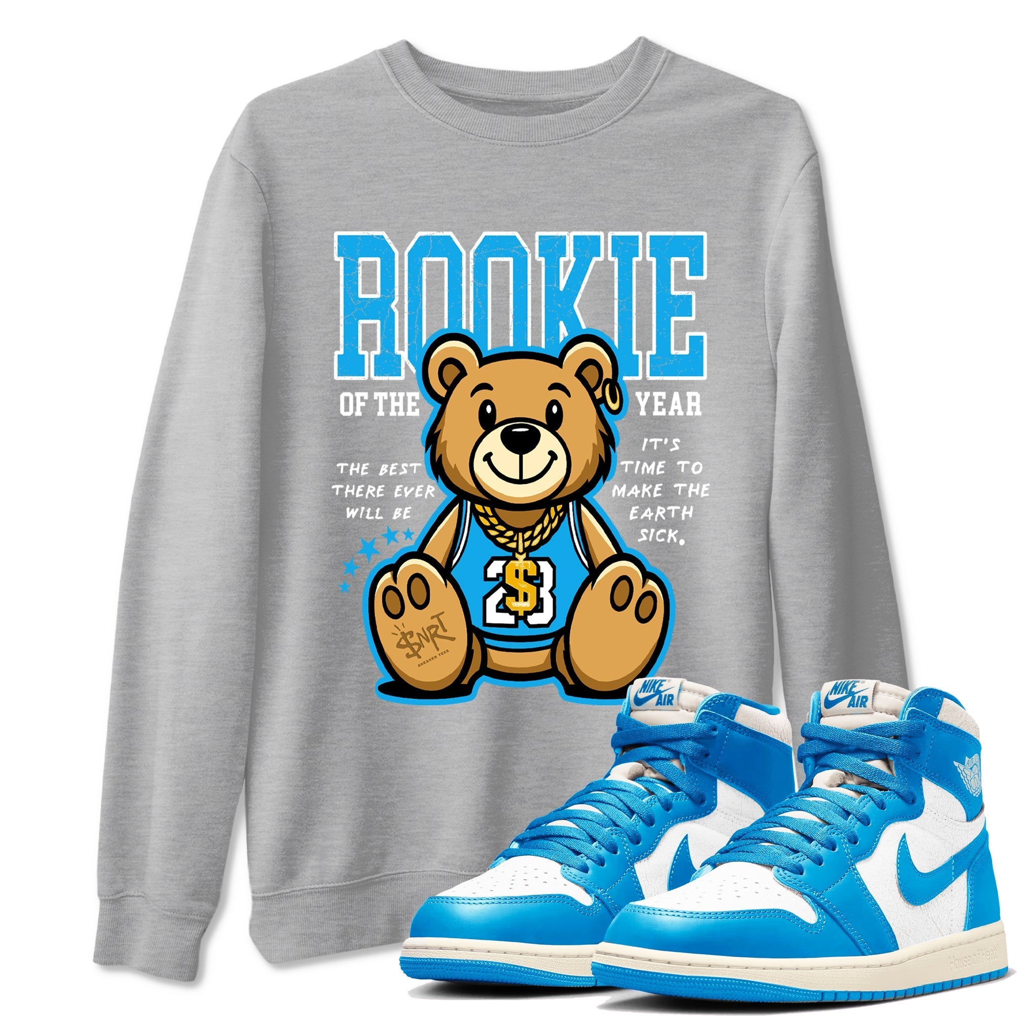Rookie Of The Year Sneaker Tees - Air Jordan 1 UNC Reimagined