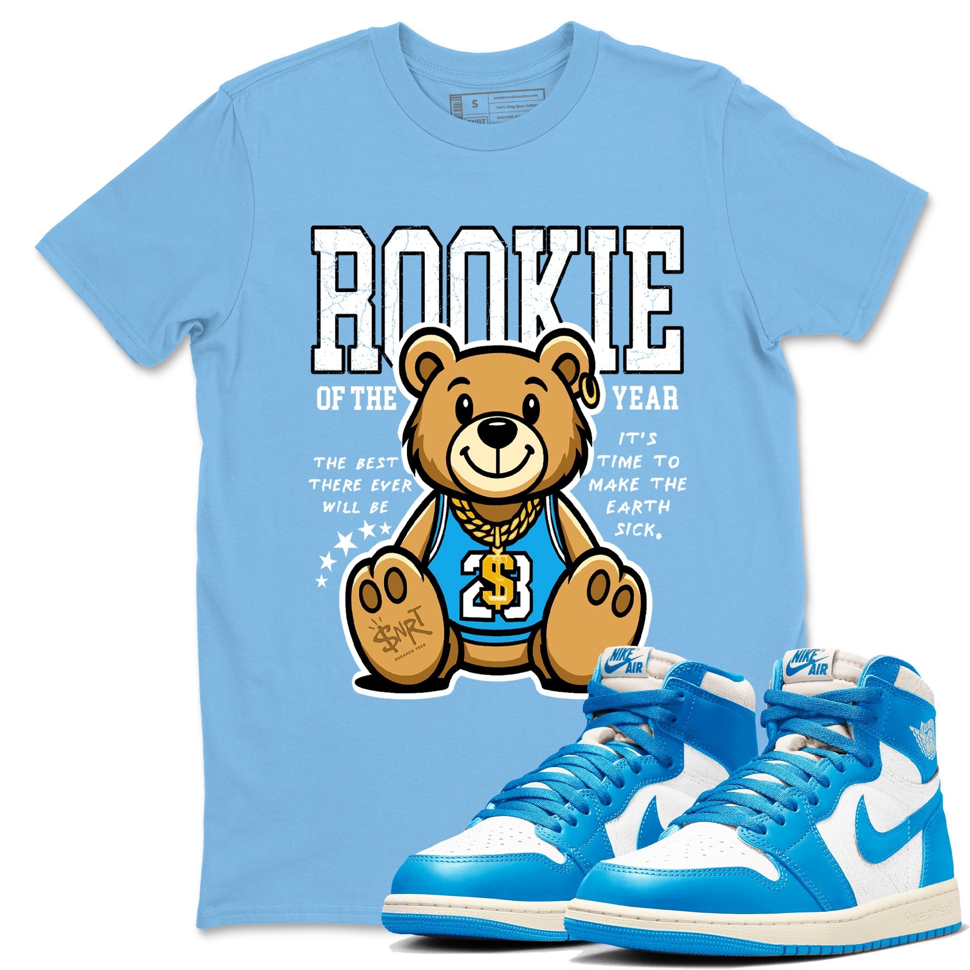 Rookie Of The Year Sneaker Tees - Air Jordan 1 UNC Reimagined