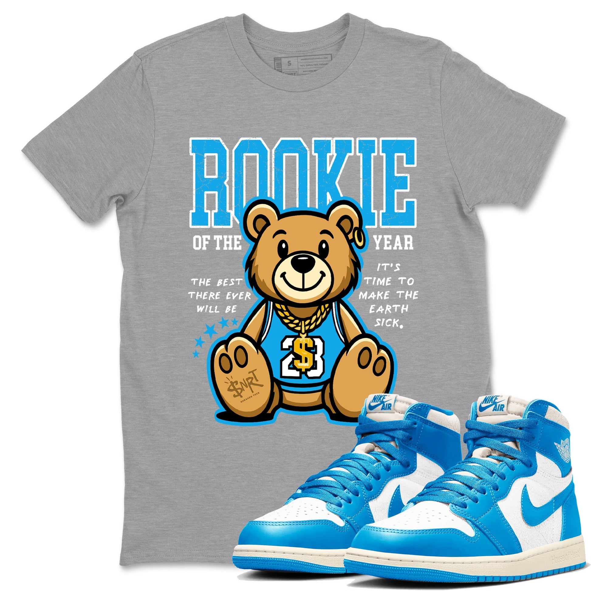 Rookie Of The Year Sneaker Tees - Air Jordan 1 UNC Reimagined