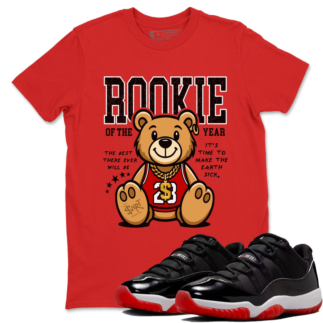 Rookie Of The Year Sneaker Tees - Air Jordan 11 Bred