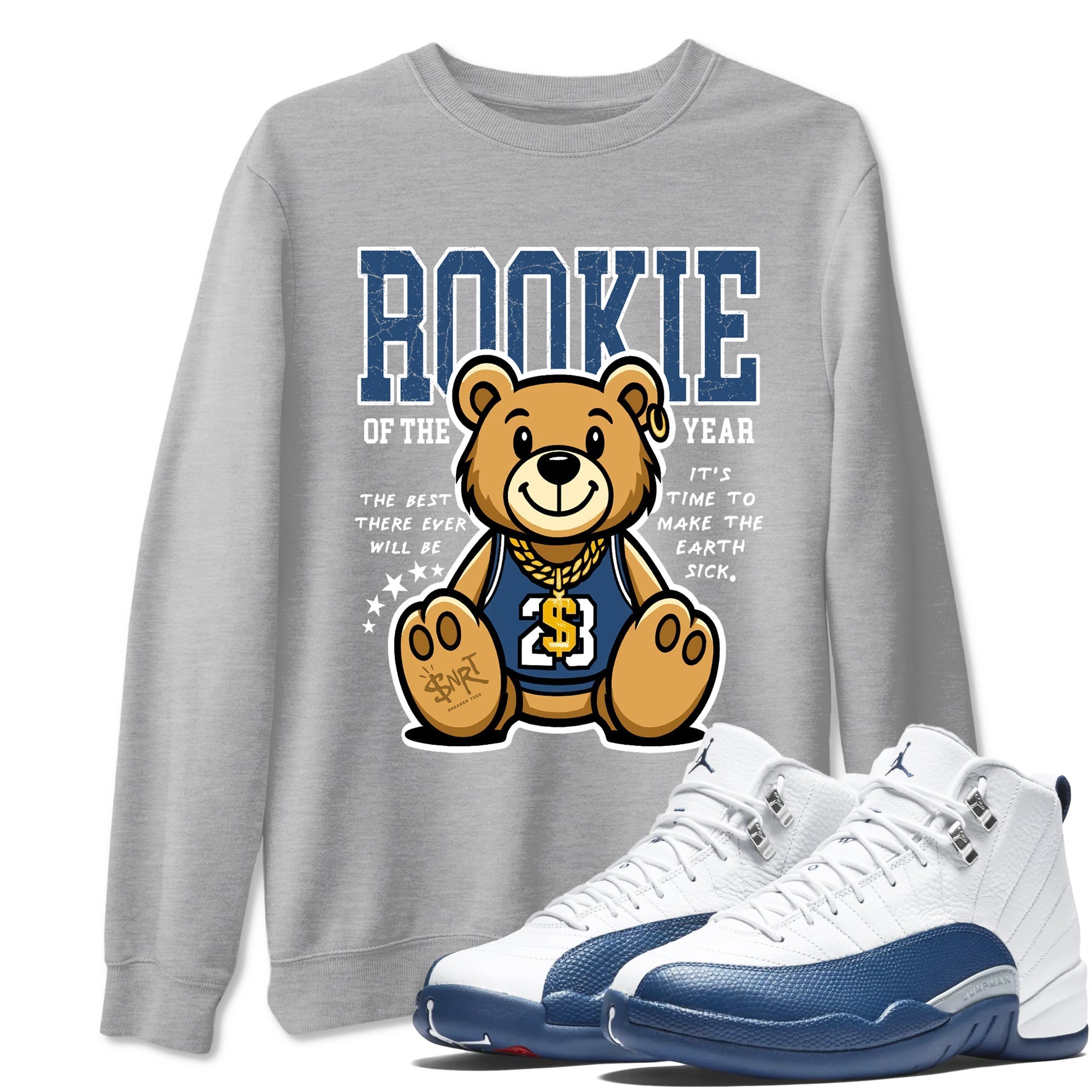 Rookie Of The Year Sneaker Tees - Air Jordan 12 French Blue