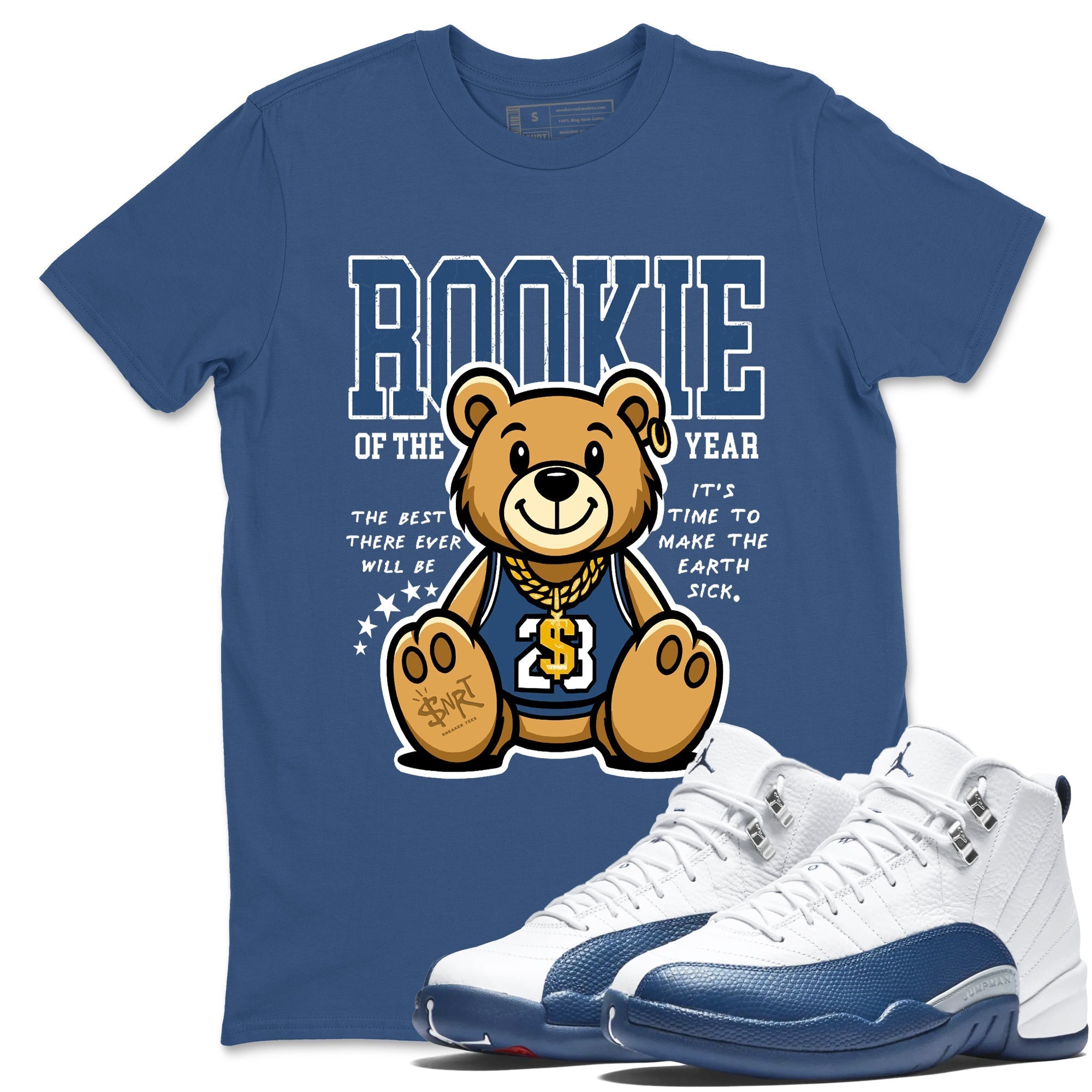 Rookie Of The Year Sneaker Tees - Air Jordan 12 French Blue