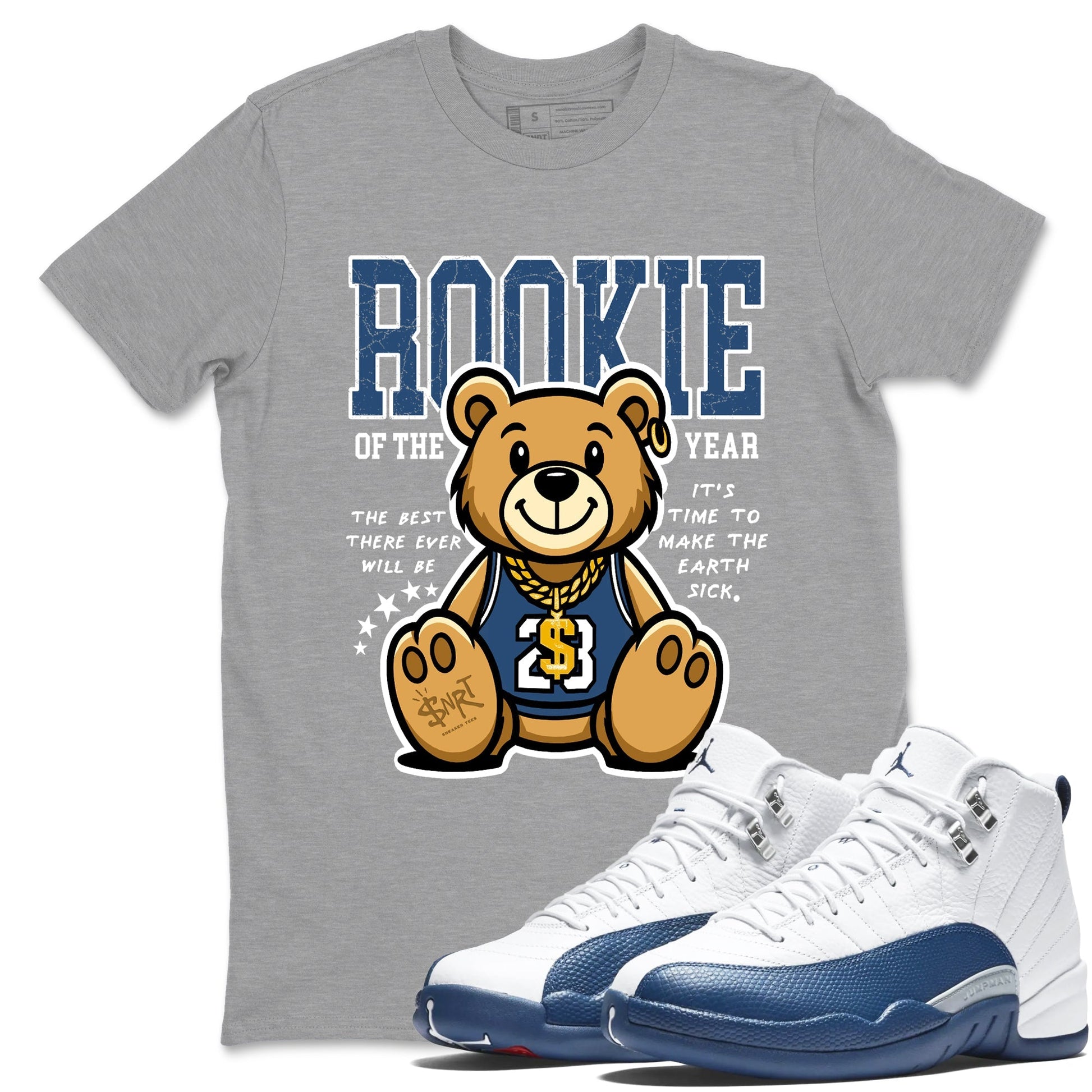 Rookie Of The Year Sneaker Tees - Air Jordan 12 French Blue