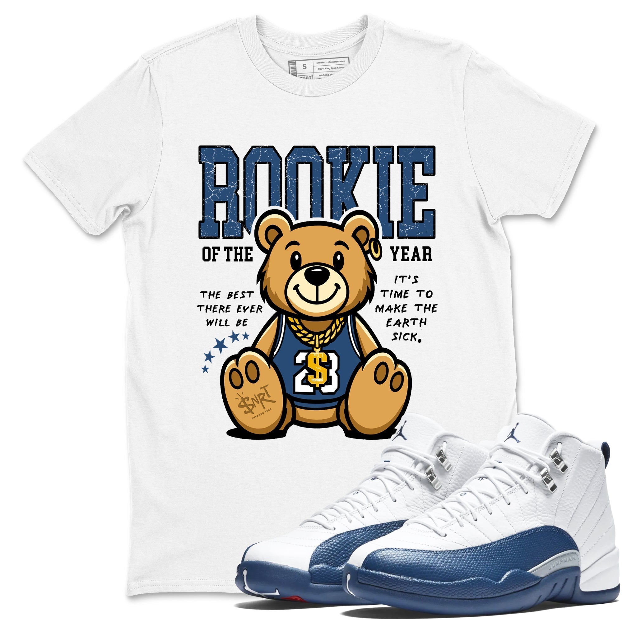 Rookie Of The Year Sneaker Tees - Air Jordan 12 French Blue