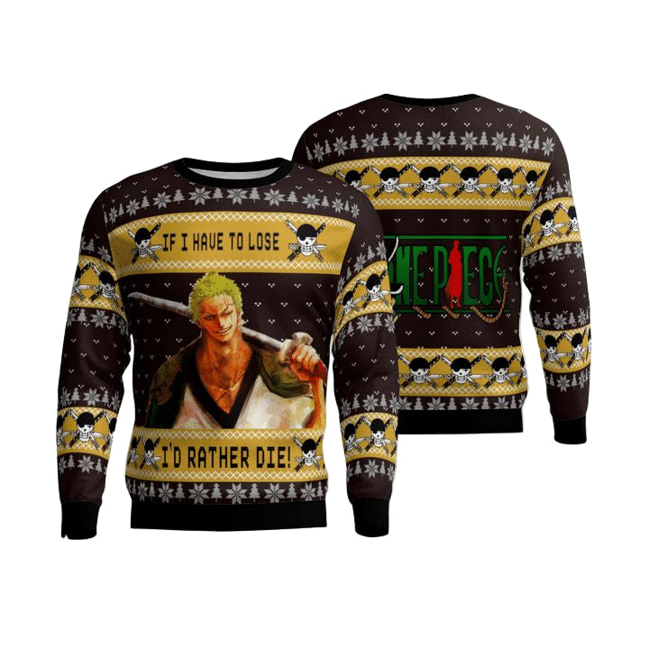 Roronoa Zoro Quote One Piece Sweater 3D ? Usalast