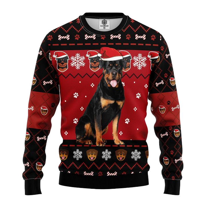 Rottweiler 3D Ugly Christmas Sweater Amazing Gift Idea Thanksgiving Gift ? Usalast