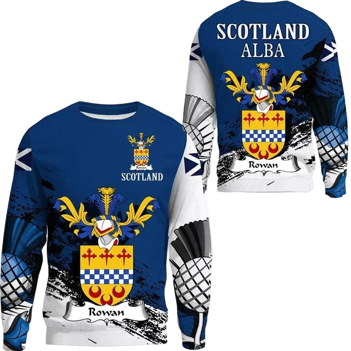 Rowan Scottish Family Crest Scotland Special Sweater A7 ? Usalast