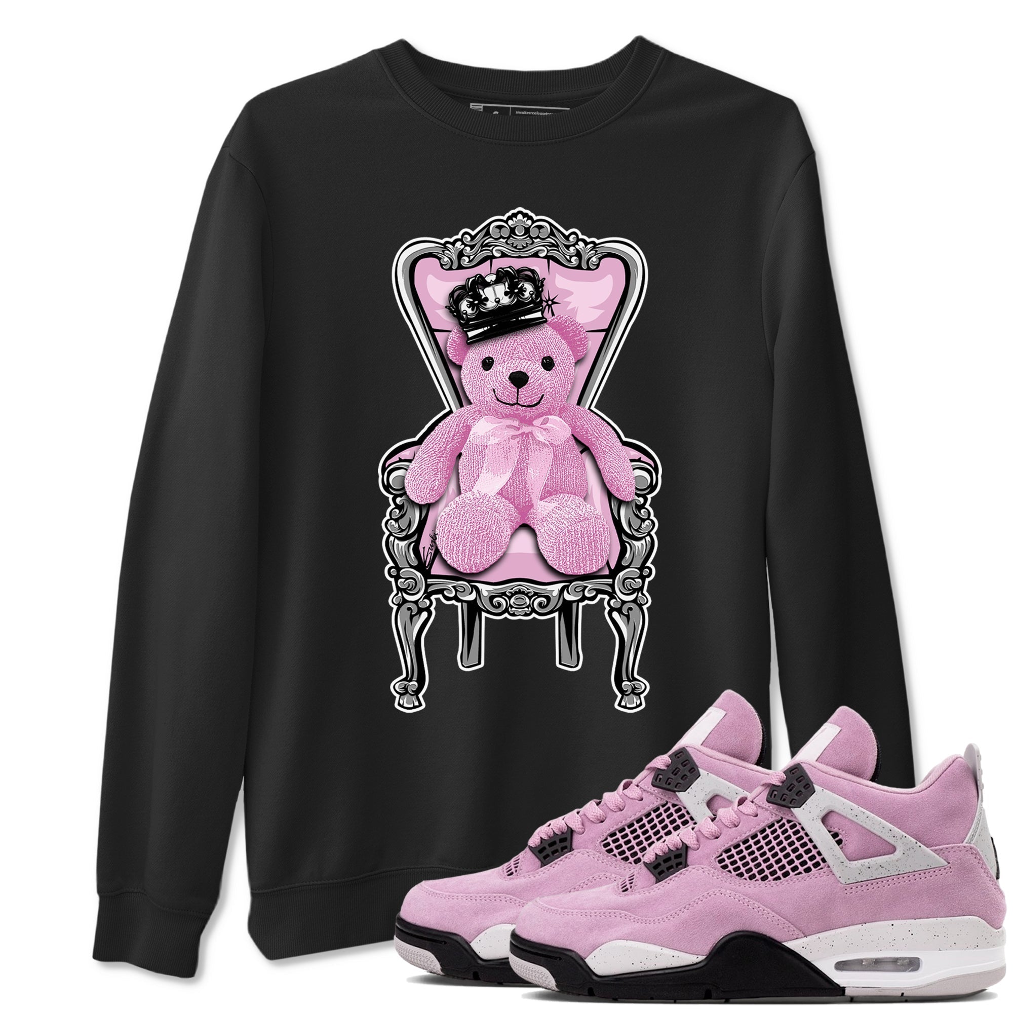Royal Bear Sneaker Tees - Air Jordan 4 Orchid