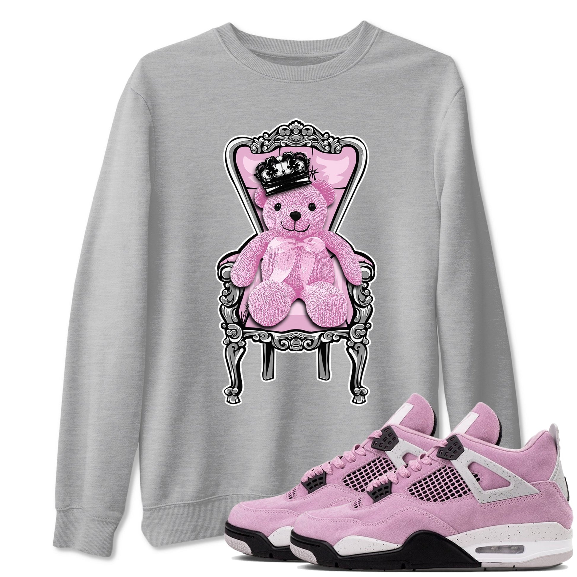 Royal Bear Sneaker Tees - Air Jordan 4 Orchid
