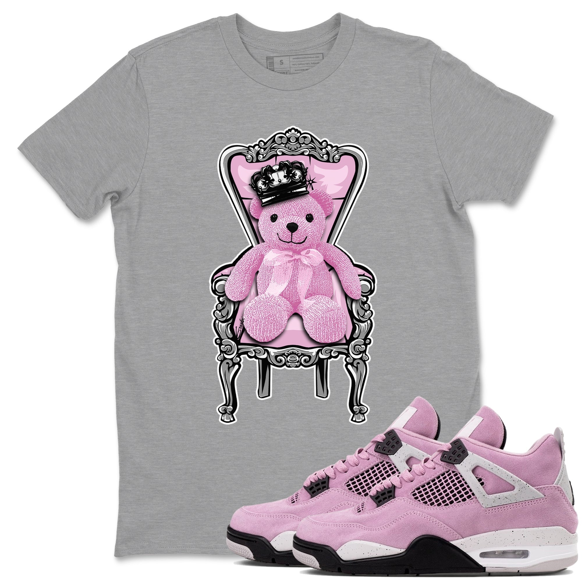 Royal Bear Sneaker Tees - Air Jordan 4 Orchid