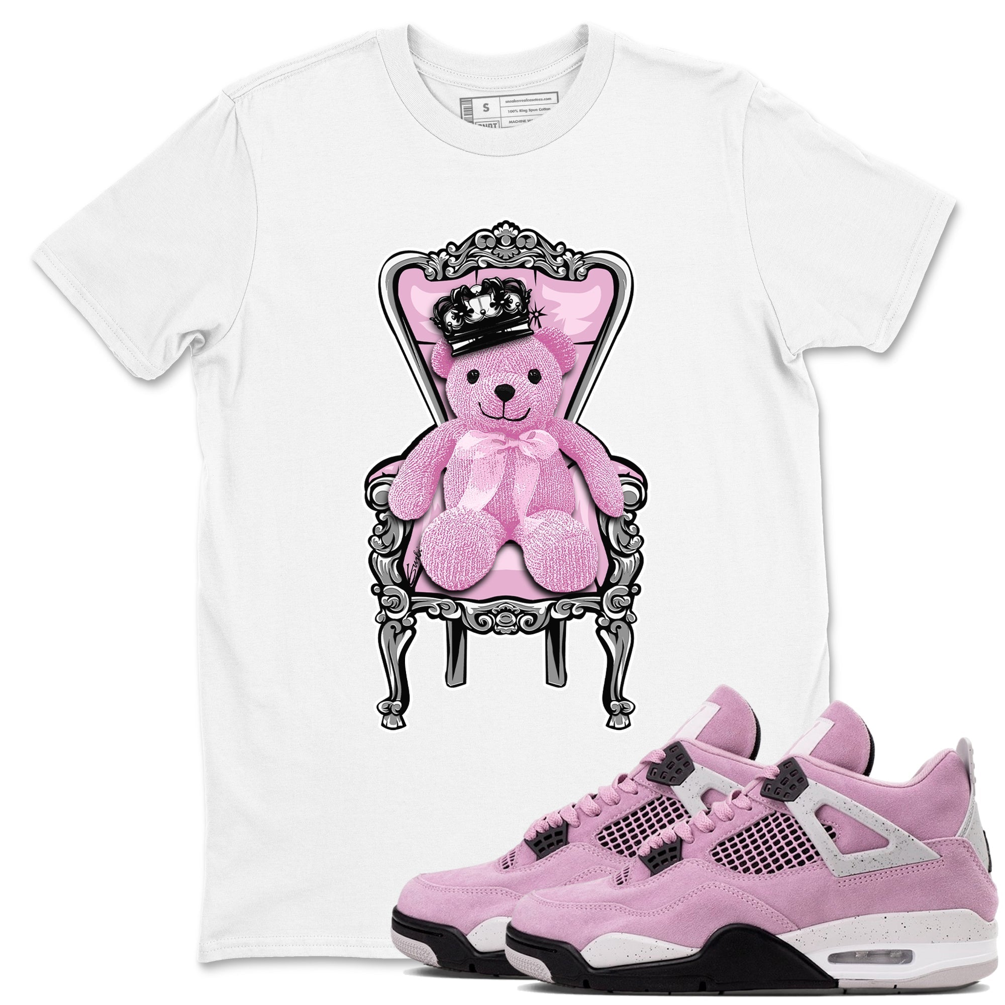 Royal Bear Sneaker Tees - Air Jordan 4 Orchid