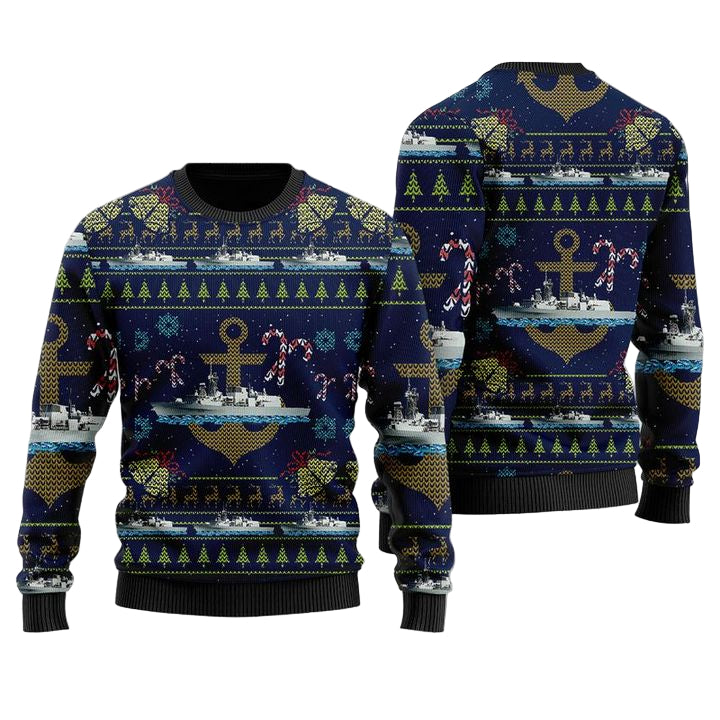 Royal Canadian Navy HMCS Calgary FFH 335 Christmas Sweater 3D ? Usalast