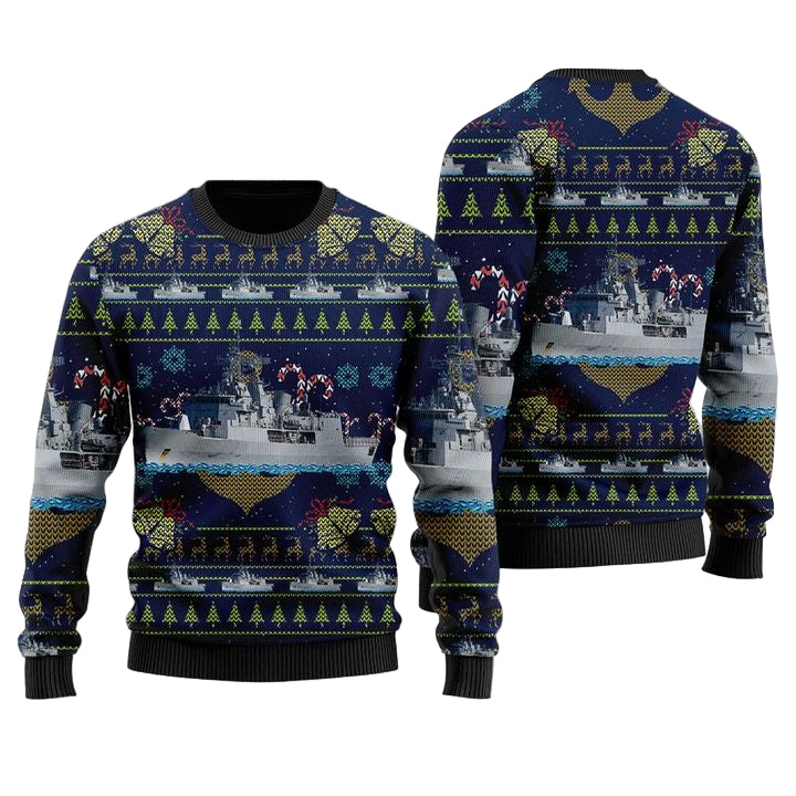 Royal New Zealand Navy HMNZS Te Mana F111 Christmas Sweater 3D ? Usalast
