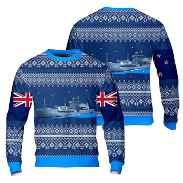Royal New Zealand Navy RNZN HMNZS Aotearoa A11 Ugly Christmas Sweater 3D ? Usalast