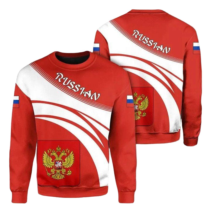 Russian Coat Of Arms Sweater Cricket Style J5W ? Usalast
