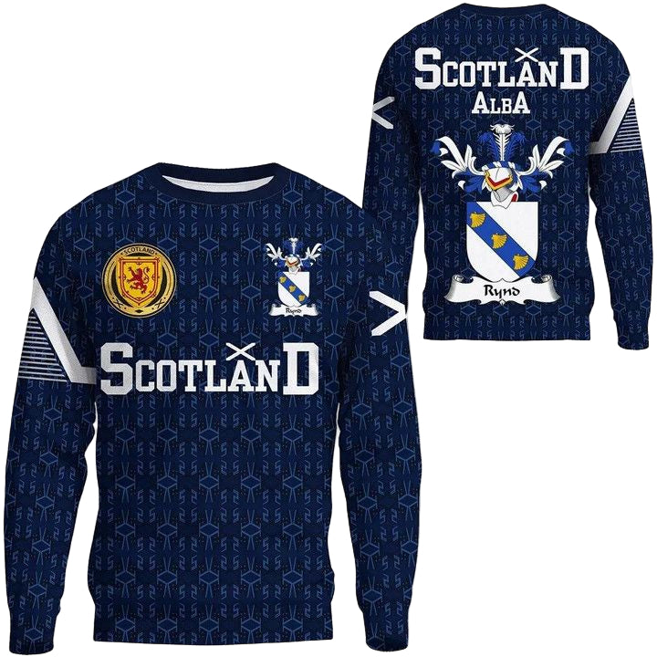 Rynd Family Crest Sweater Scottish Home ? 1991 Style A7 ? Usalast