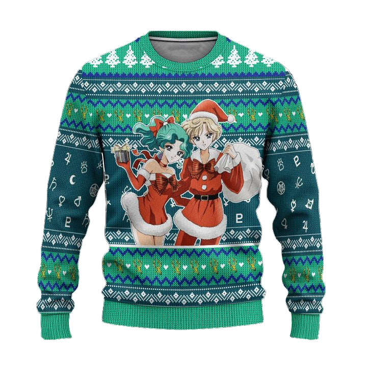 Sailor Neptune Ugly Christmas Sweater Sailor Moon Anime Xmas Gift ? Usalast