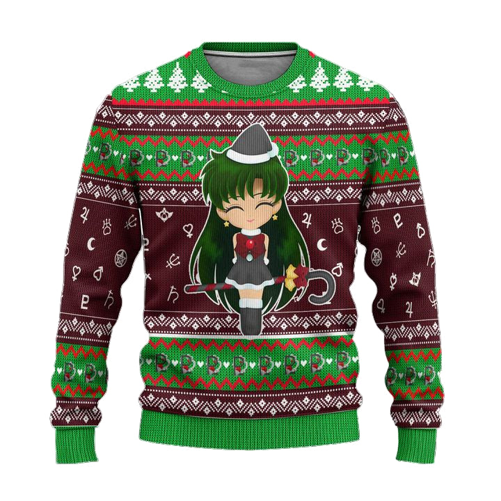 Sailor Pluto Ugly Christmas Sweater Sailor Moon Anime Xmas Gift ? Usalast