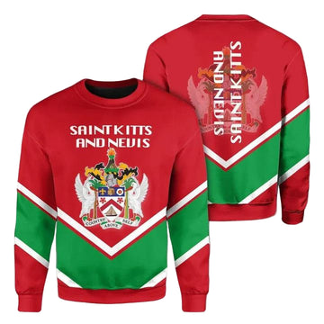 Saint Kitts And Nevis Coat Of Arms Sweater Lucian Style J5W ? Usalast