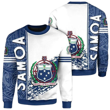 Samoa Coat Of Arms Sweater Quarter Style J1C ? Usalast