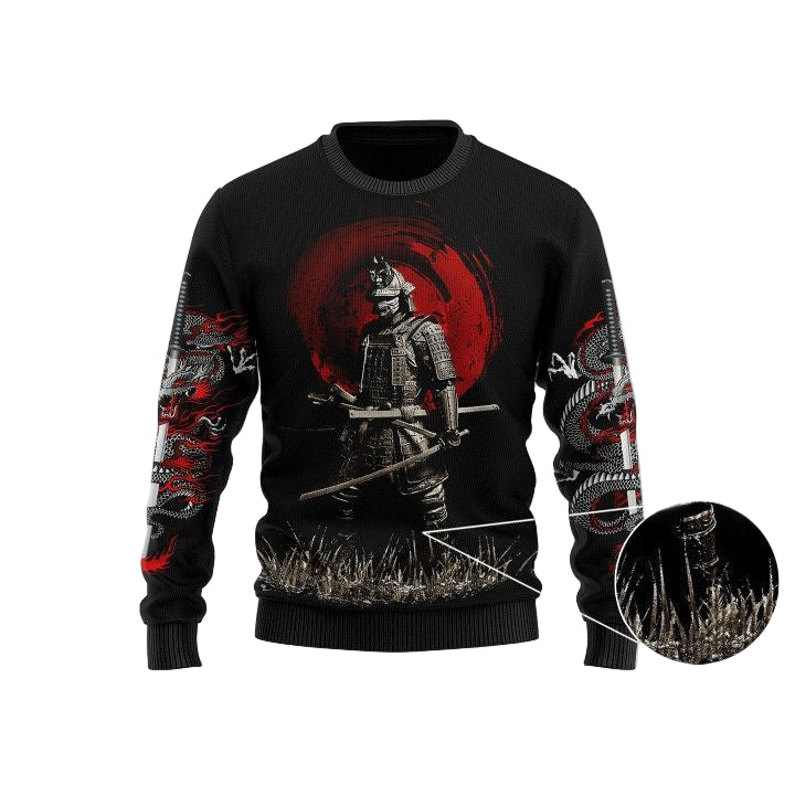 Samurai Tattoo Ugly Christmas Sweater For Men Women Adult Us4135 ? Usalast