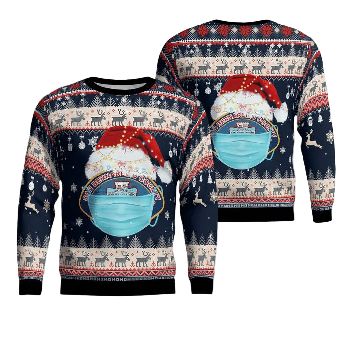 San Bernardino County Fire Christmas AOP Sweater ? Usalast