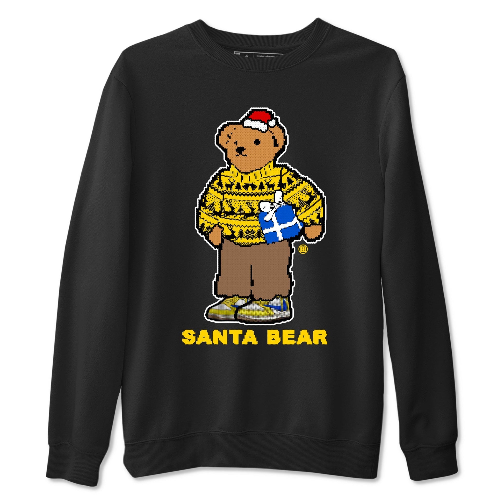Santa Bear Sneaker Tees - Air Jordan 1 Travis Scott Canary
