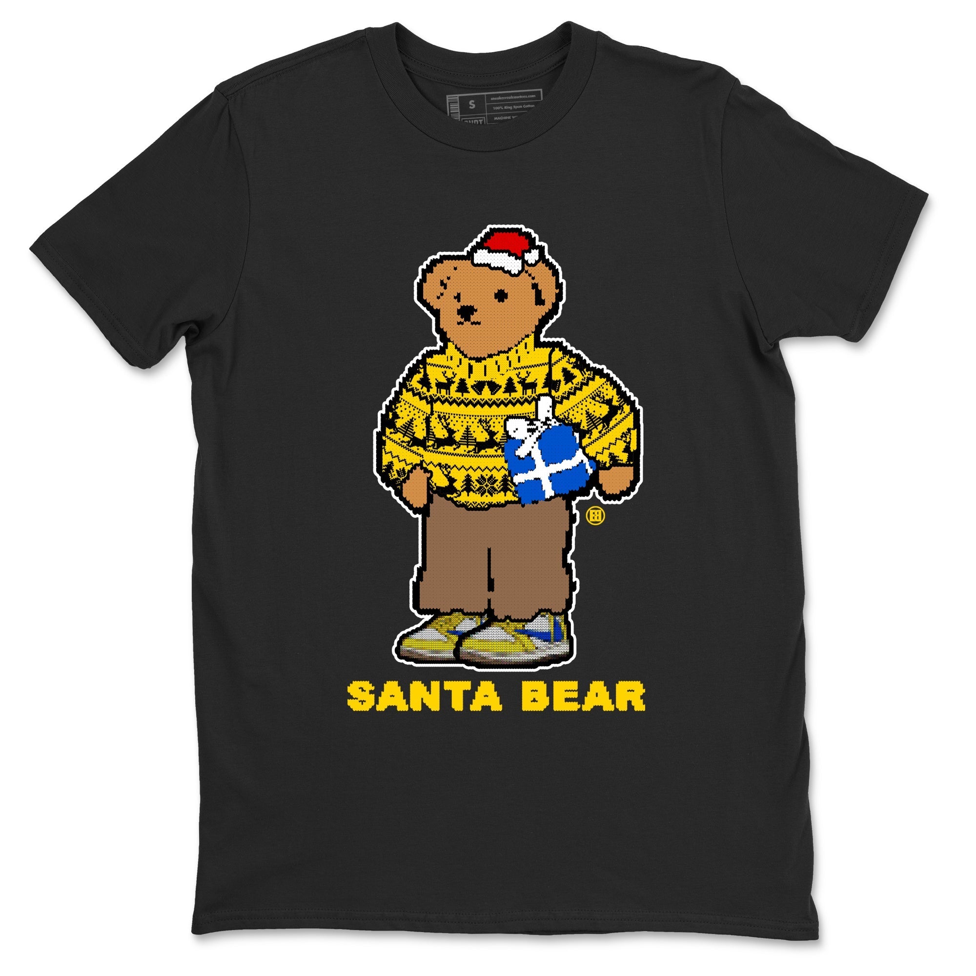 Santa Bear Sneaker Tees - Air Jordan 1 Travis Scott Canary