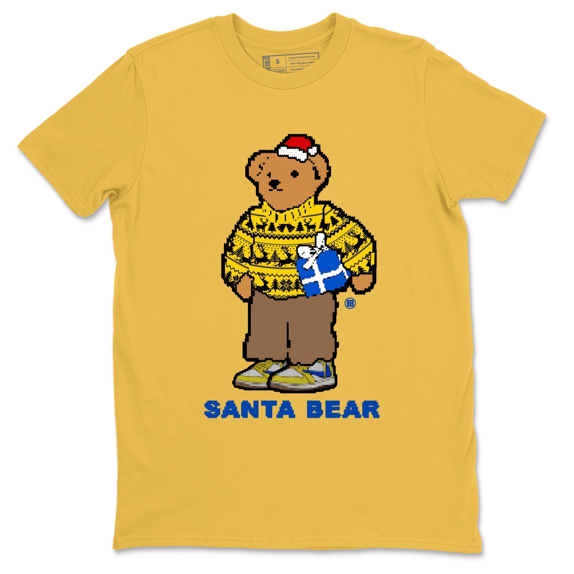 Santa Bear Sneaker Tees - Air Jordan 1 Travis Scott Canary