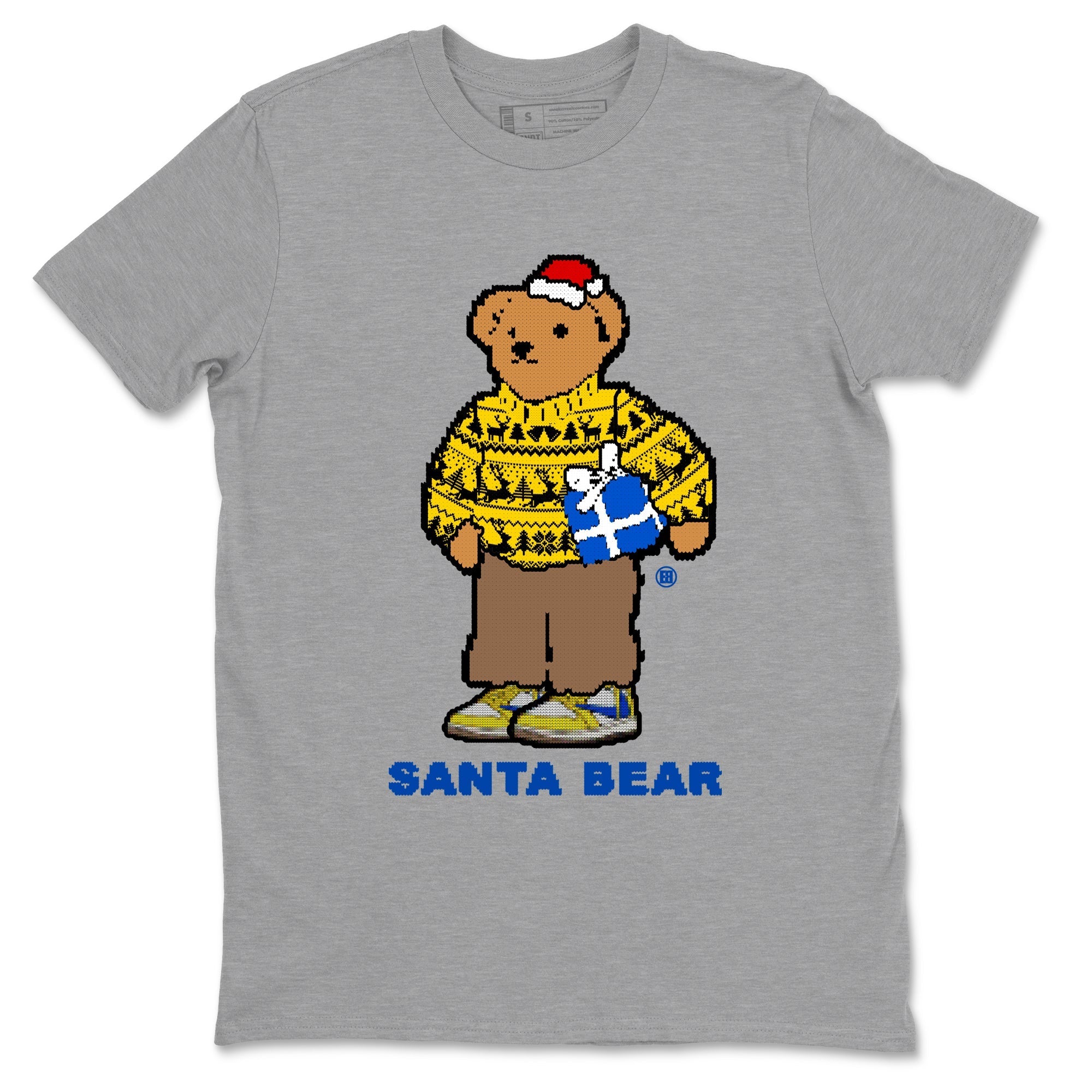 Santa Bear Sneaker Tees - Air Jordan 1 Travis Scott Canary