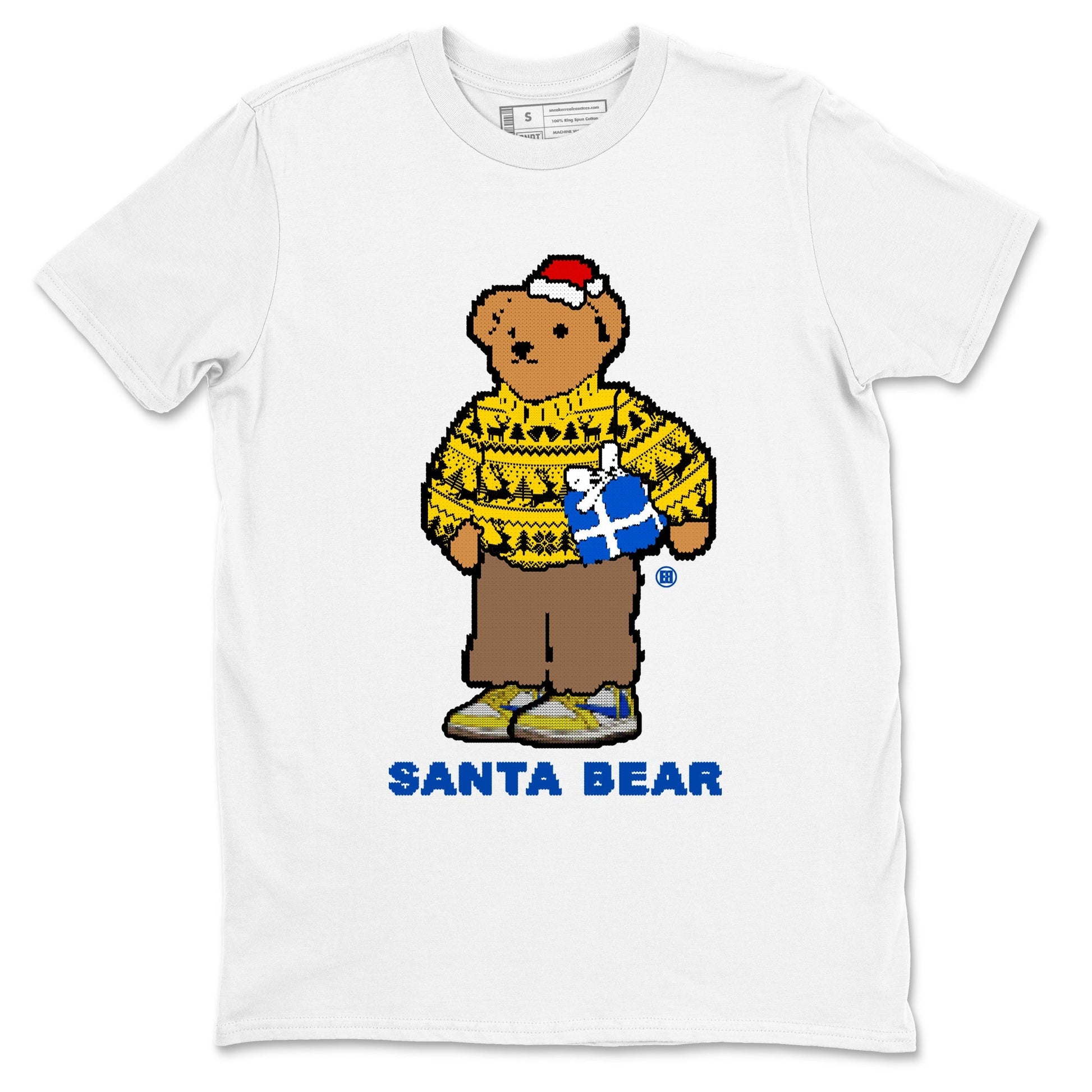 Santa Bear Sneaker Tees - Air Jordan 1 Travis Scott Canary