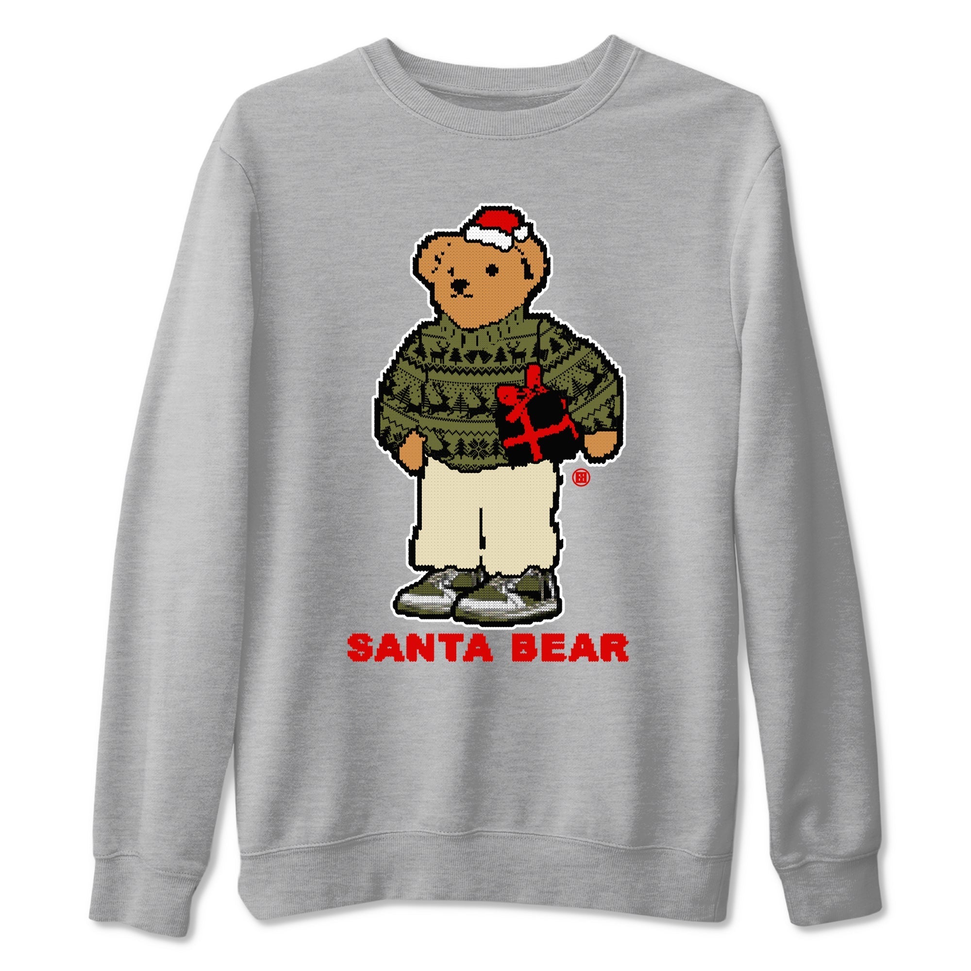 Santa Bear Sneaker Tees - Air Jordan 1 Travis Scott Medium Olive