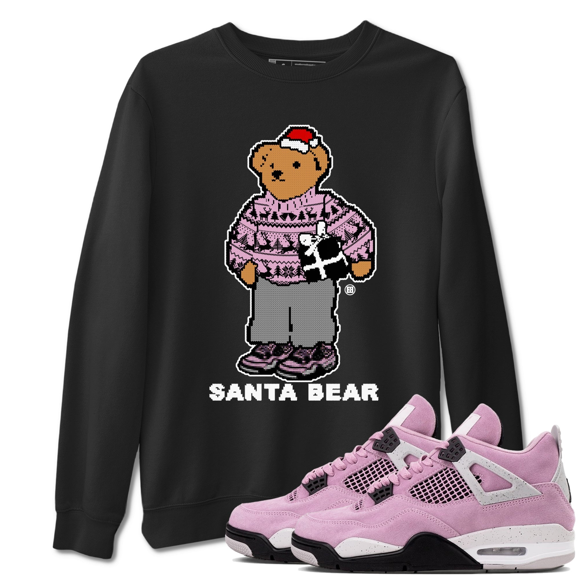 Santa Bear Sneaker Tees - Air Jordan 4 Orchid