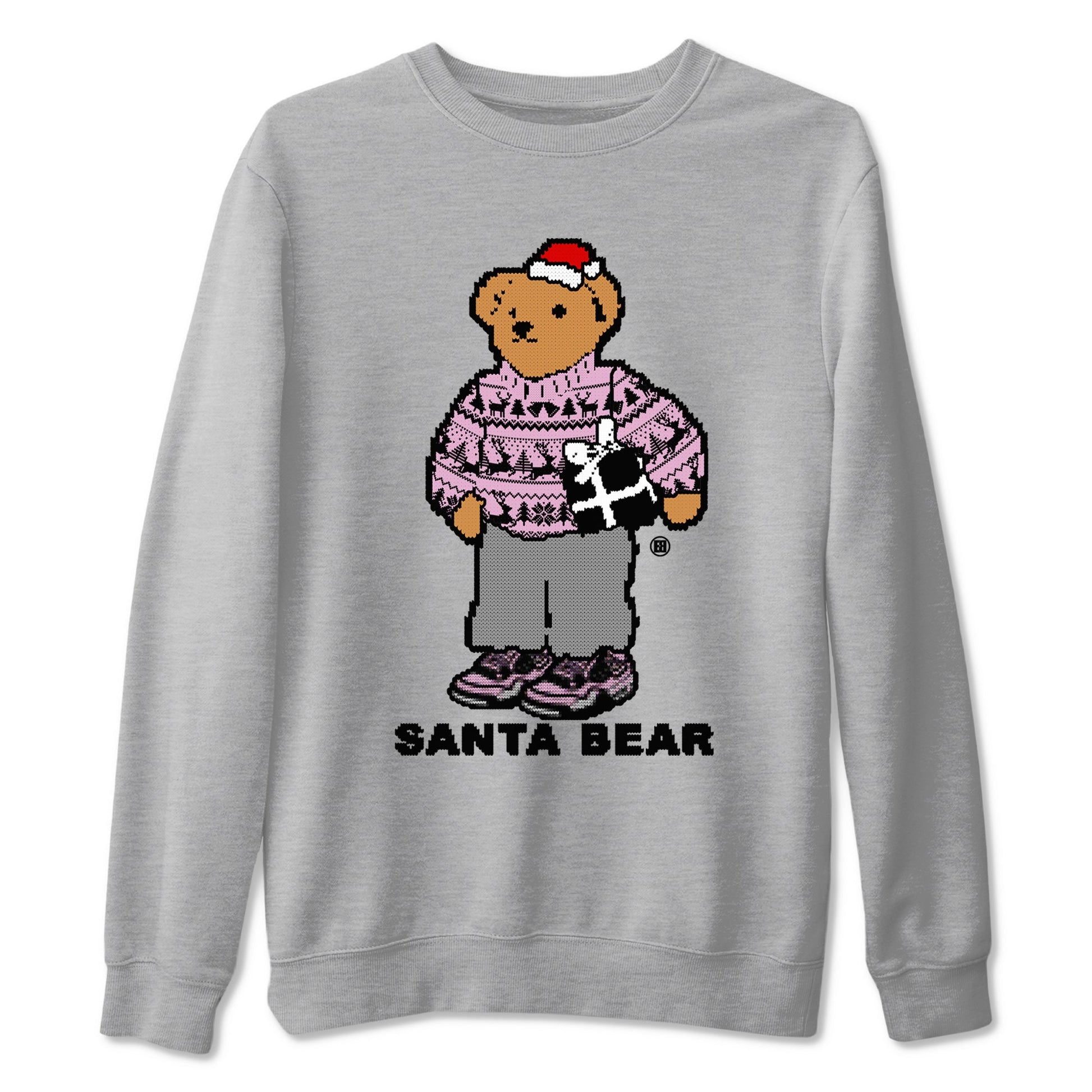 Santa Bear Sneaker Tees - Air Jordan 4 Orchid