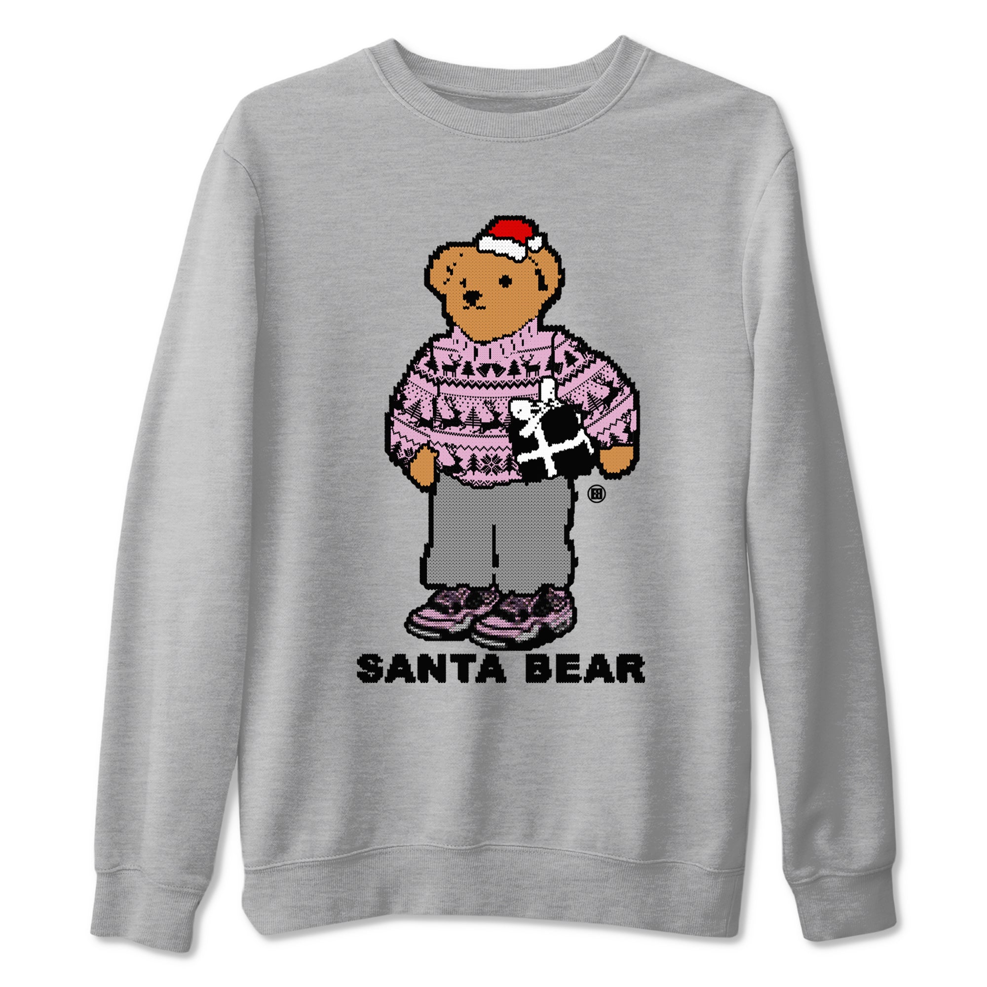 Santa Bear Sneaker Tees - Air Jordan 4 Orchid