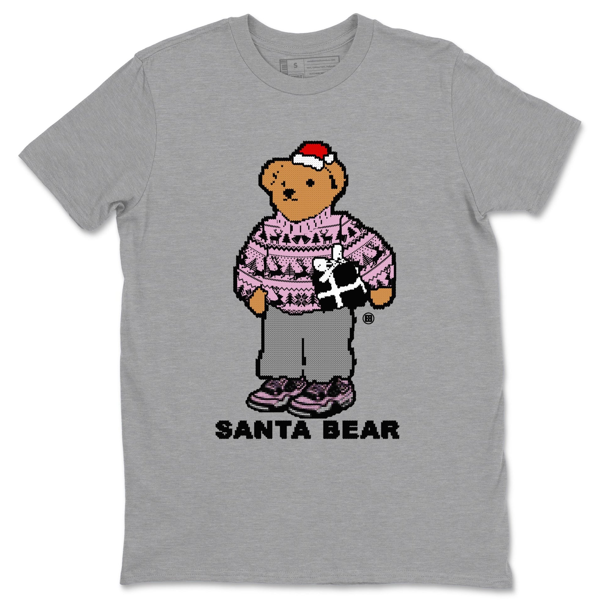 Santa Bear Sneaker Tees - Air Jordan 4 Orchid